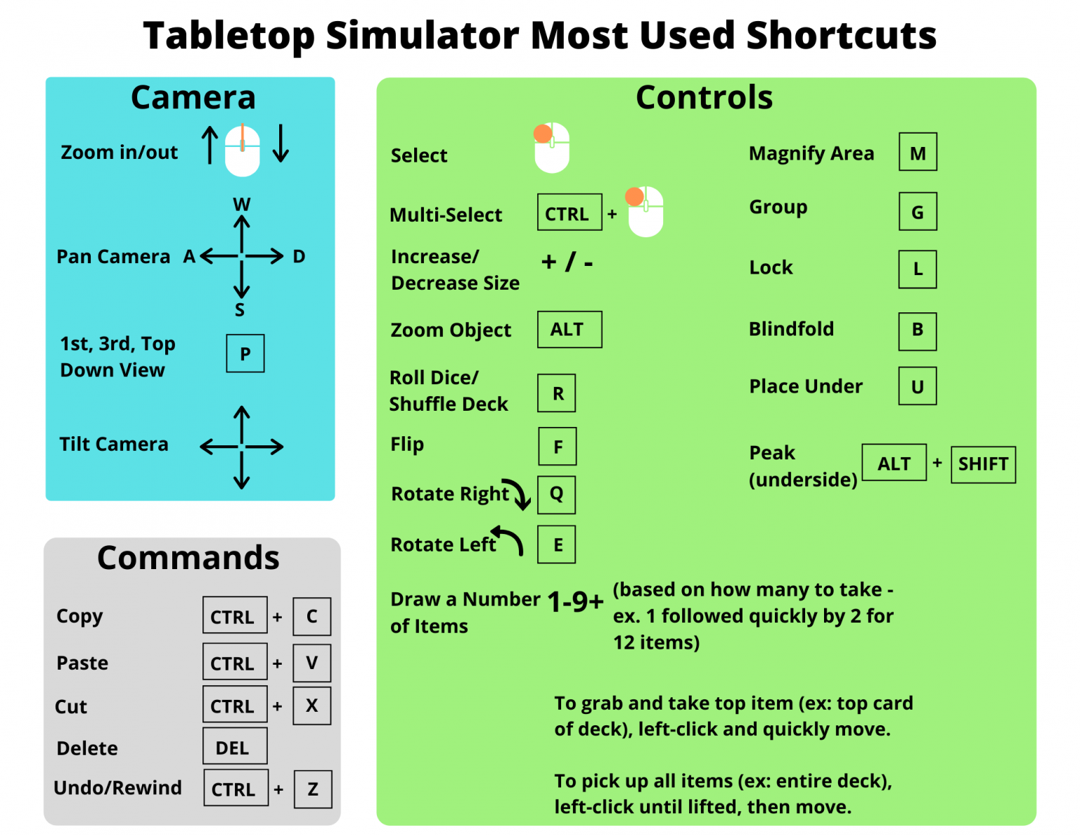 tabletop simulator controls