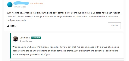 Kickstarter Lessons: Always be professional and polite (even when your backers aren’t) 4